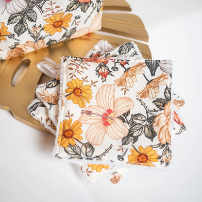 Coton lavable Bio et panier Jardin Anglais