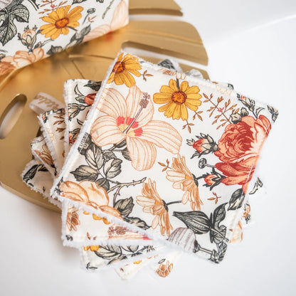 Coton lavable Bio et panier Jardin Anglais