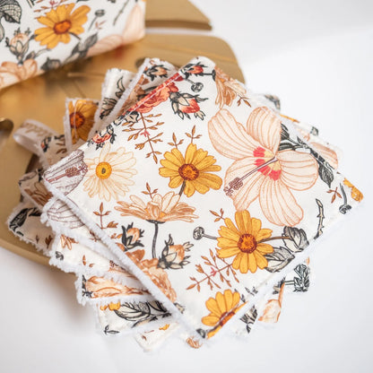 Coton lavable Bio et panier Jardin Anglais