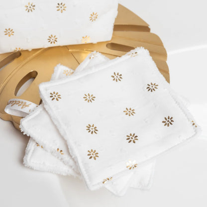 Coton lavable Bio et panier en plumetis Agathe Doré