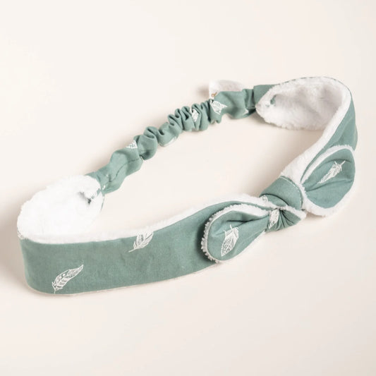 Bandeau éponge en tissu Bio Plume d'eau - L'Atelier de July