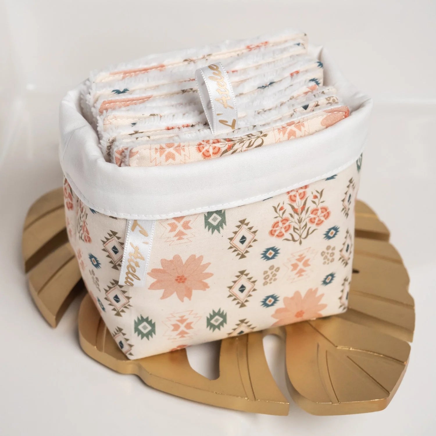 Coton lavable Bio et panier Bohème