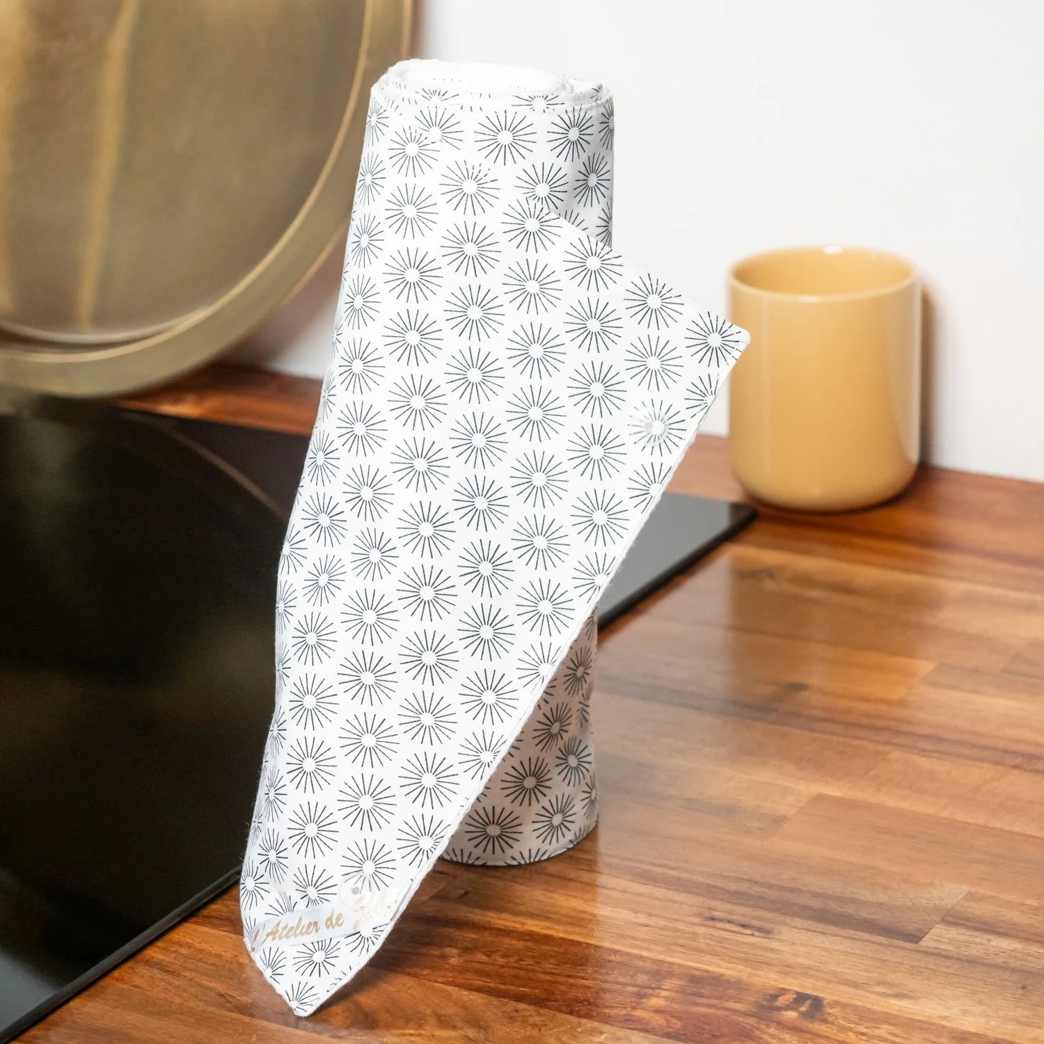 Essuie-tout lavable en coton bio et nid d’abeille Cosmo - L'Atelier de July