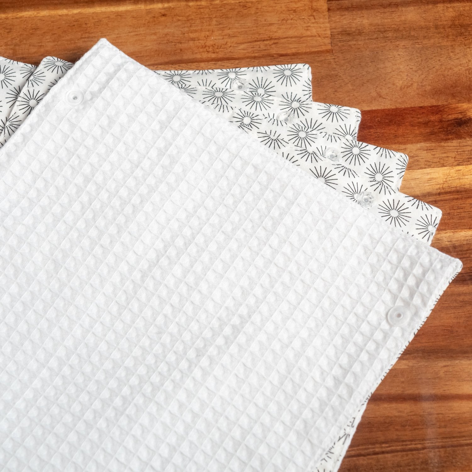 Essuie-tout lavable en coton bio et nid d’abeille Cosmo - L'Atelier de July