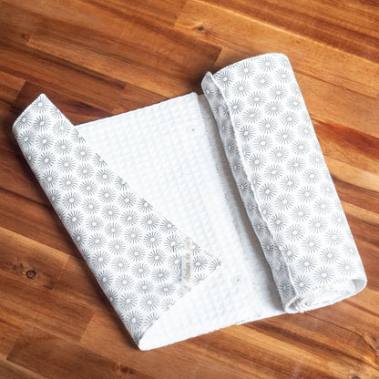 Essuie-tout lavable en coton bio et nid d’abeille Cosmo - L'Atelier de July