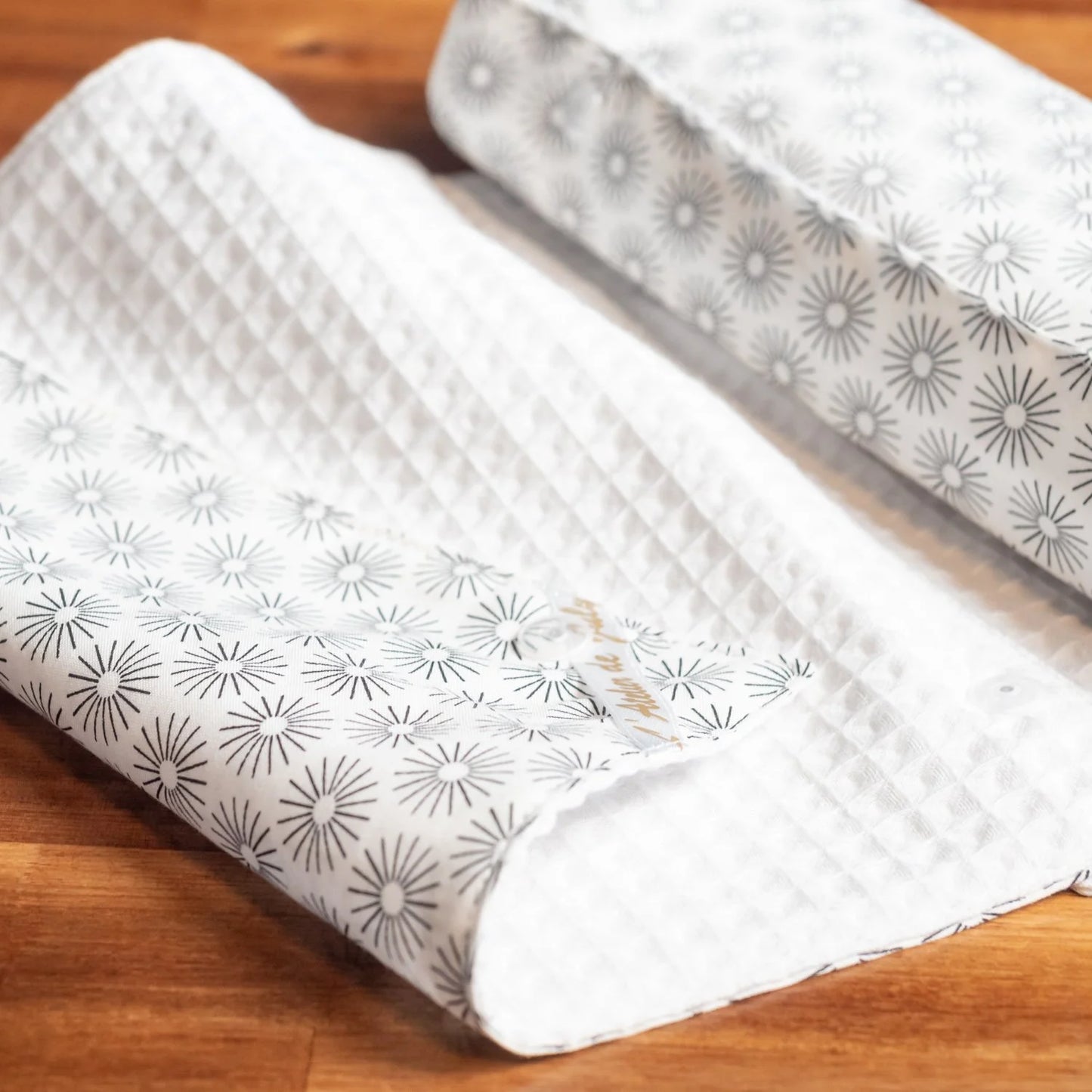 Essuie-tout lavable en coton bio et nid d’abeille Cosmo - L'Atelier de July