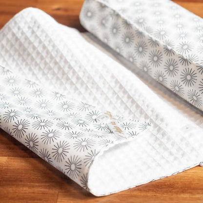 Essuie-tout lavable en coton bio et nid d’abeille Cosmo - L'Atelier de July
