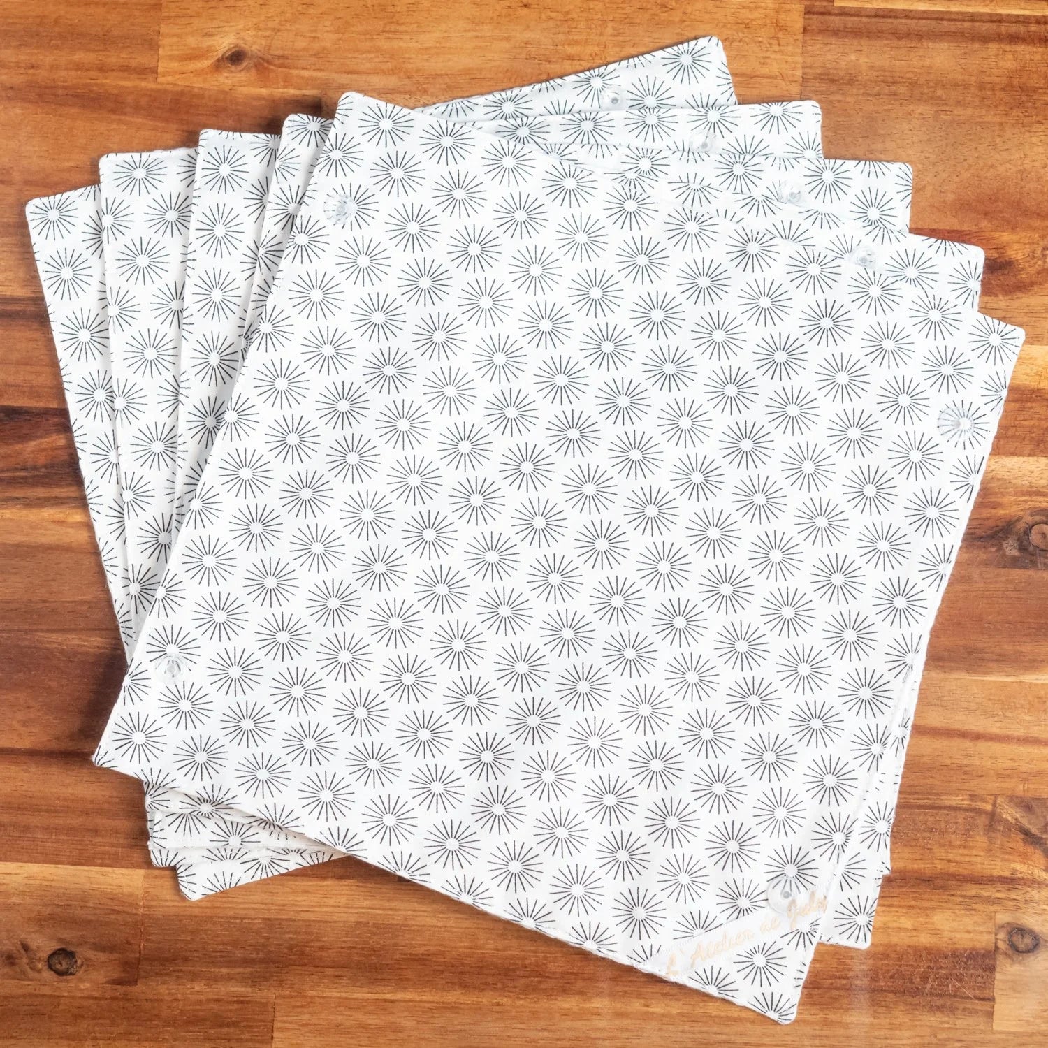 Essuie-tout lavable en coton bio et nid d’abeille Cosmo - L'Atelier de July