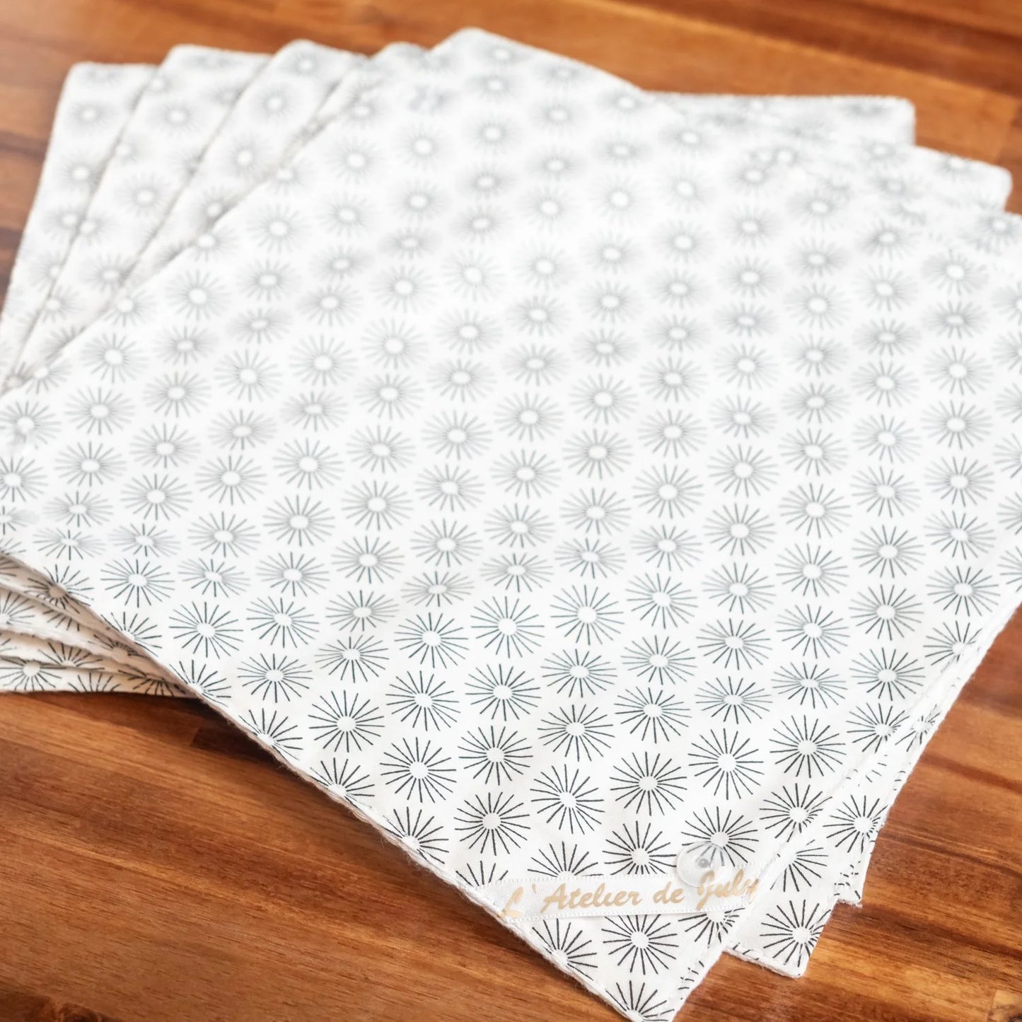 Essuie-tout lavable en coton bio et nid d’abeille Cosmo - L'Atelier de July