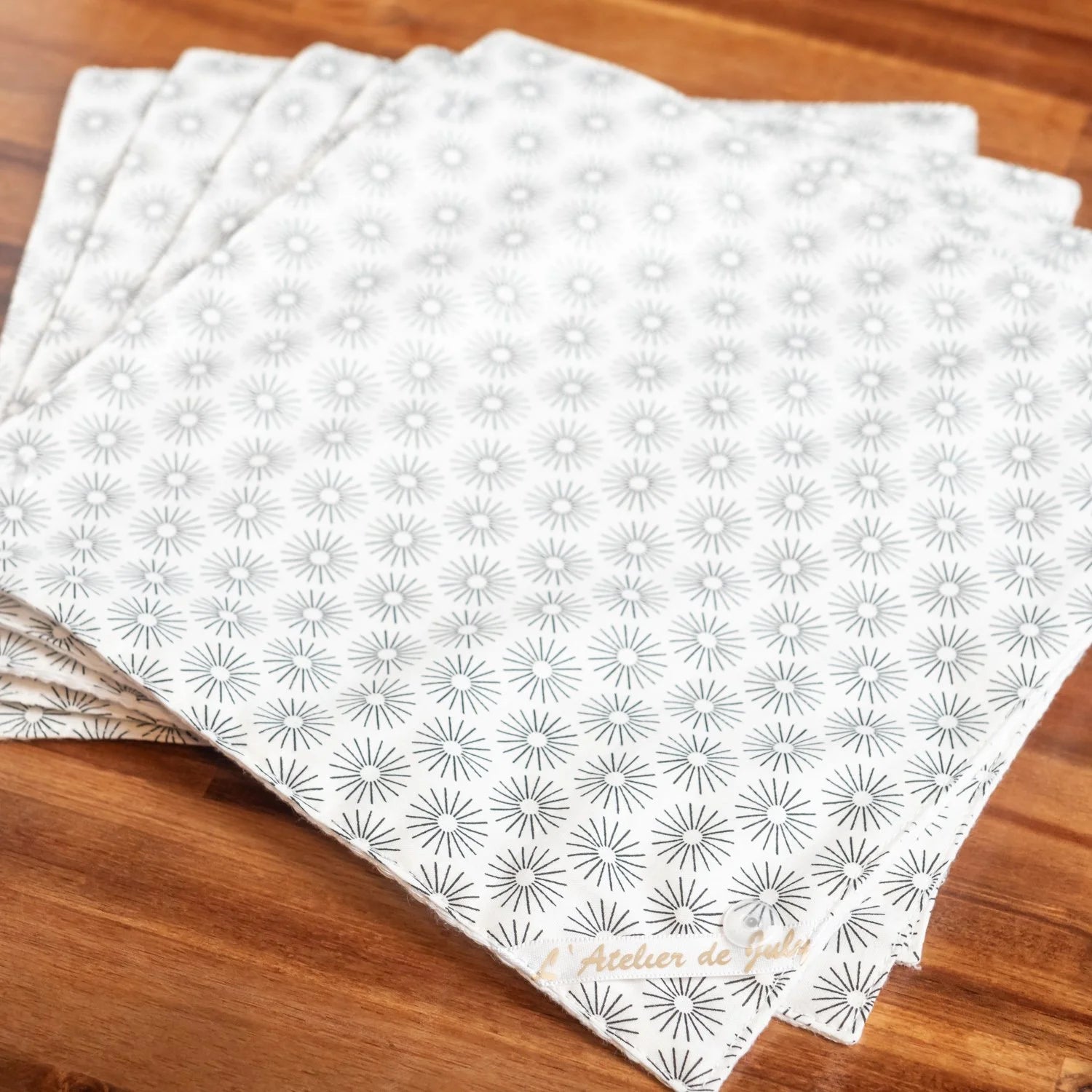 Essuie-tout lavable en coton bio et nid d’abeille Cosmo - L'Atelier de July