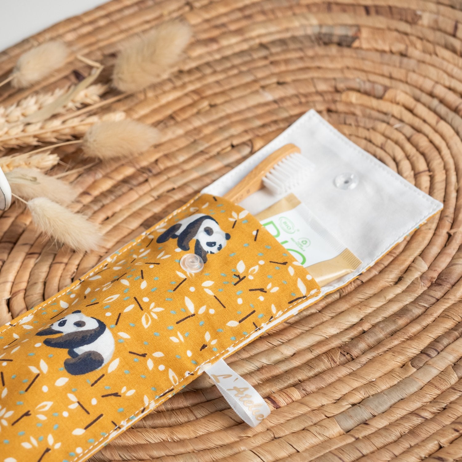 Pochette brosse à dents Panda - L'Atelier de July