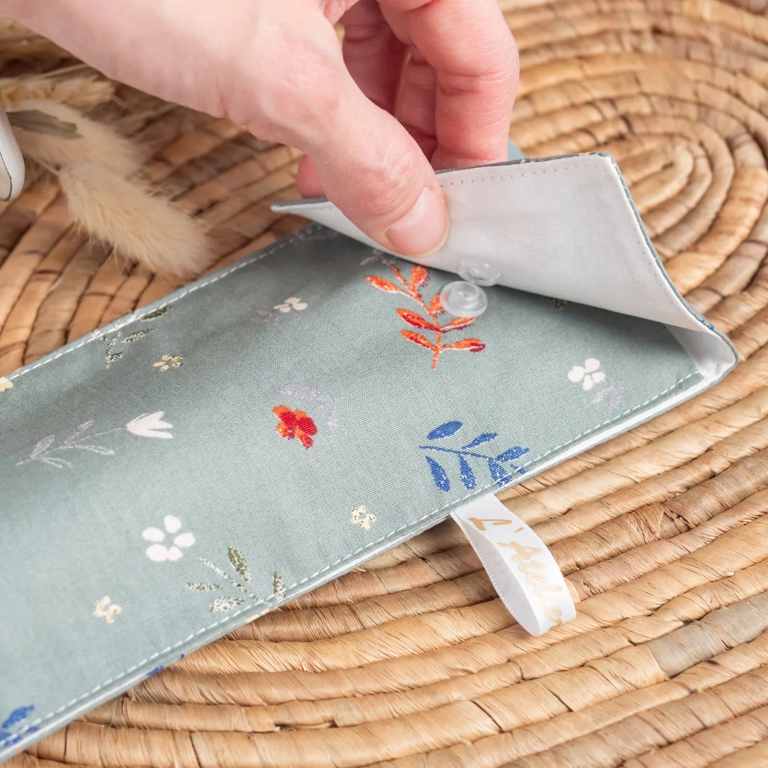 Pochette brosse à dents Printemps green - L'Atelier de July