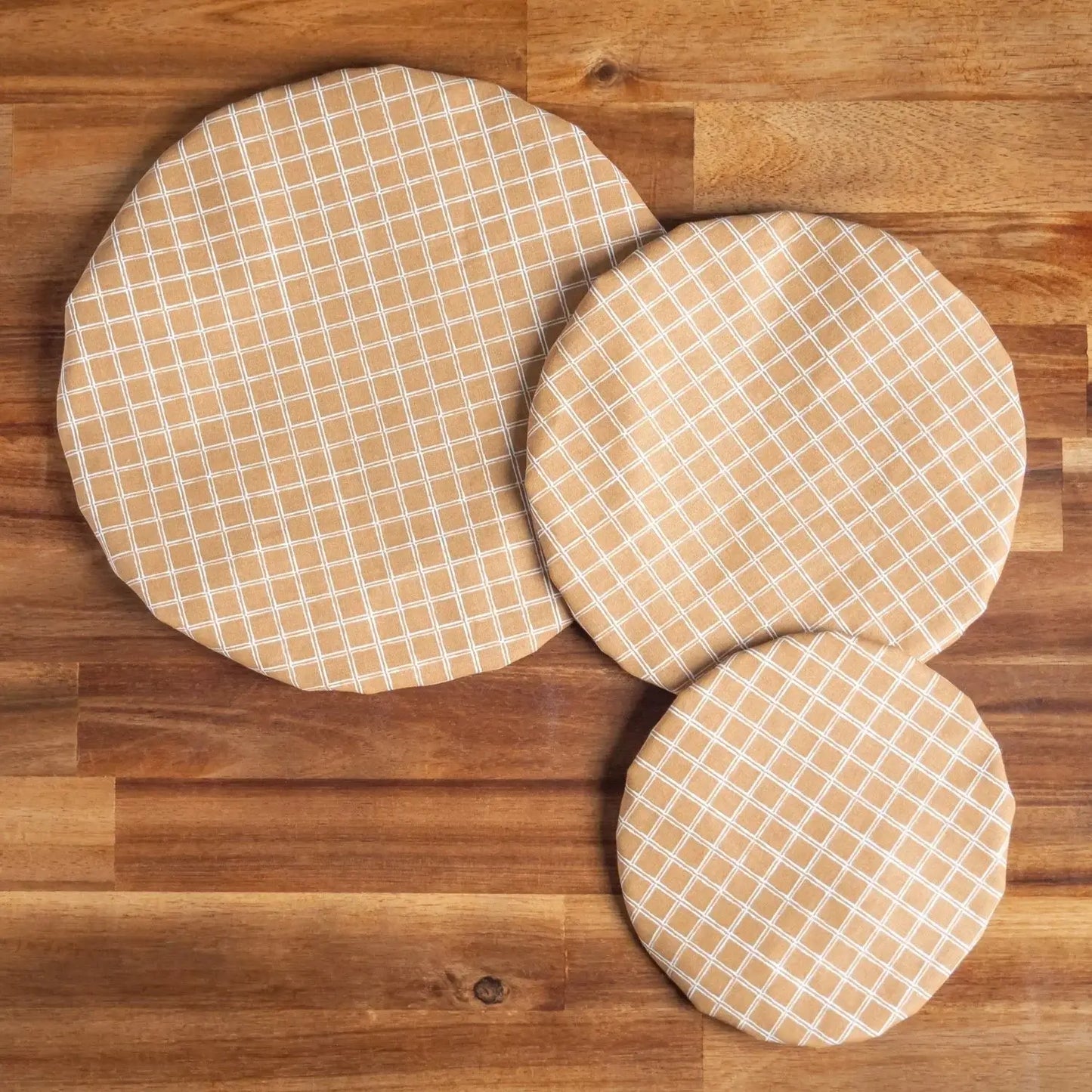 Charlotte couvre-plat en coton lavable Cassonade