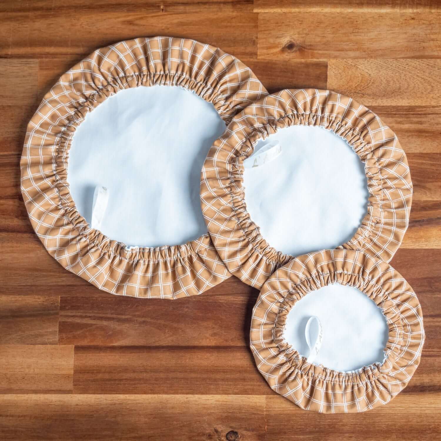 Charlotte couvre-plat en coton lavable Cassonade