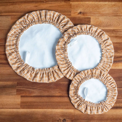 Charlotte couvre-plat en coton lavable Cassonade