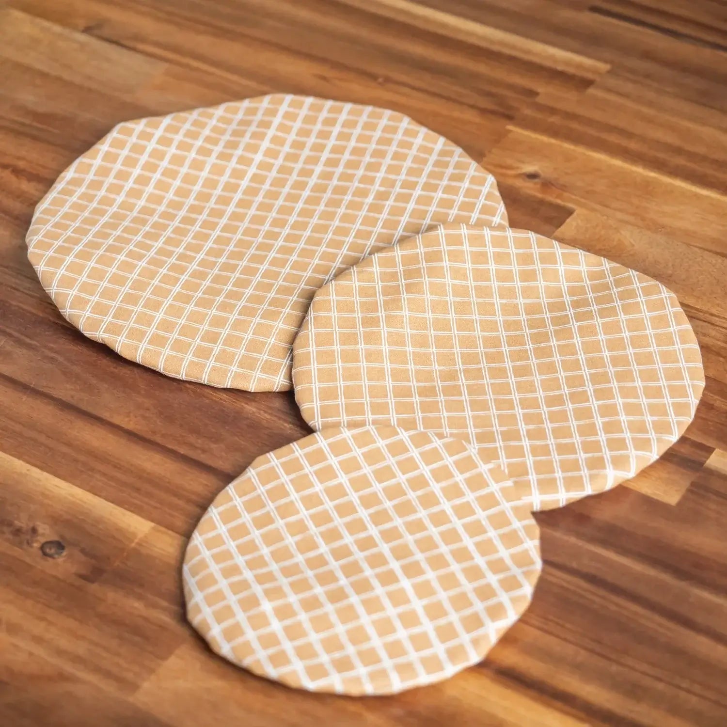 Charlotte couvre-plat en coton lavable Cassonade