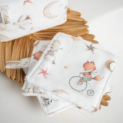 Coton lavable Bio et panier Clair de lune