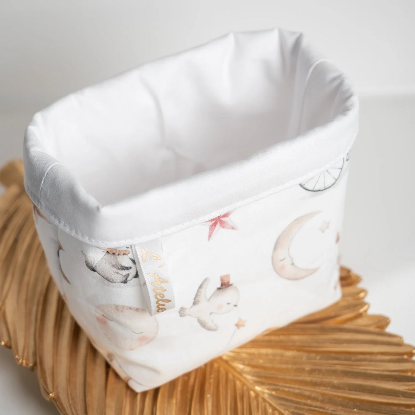 Coton lavable Bio et panier Clair de lune