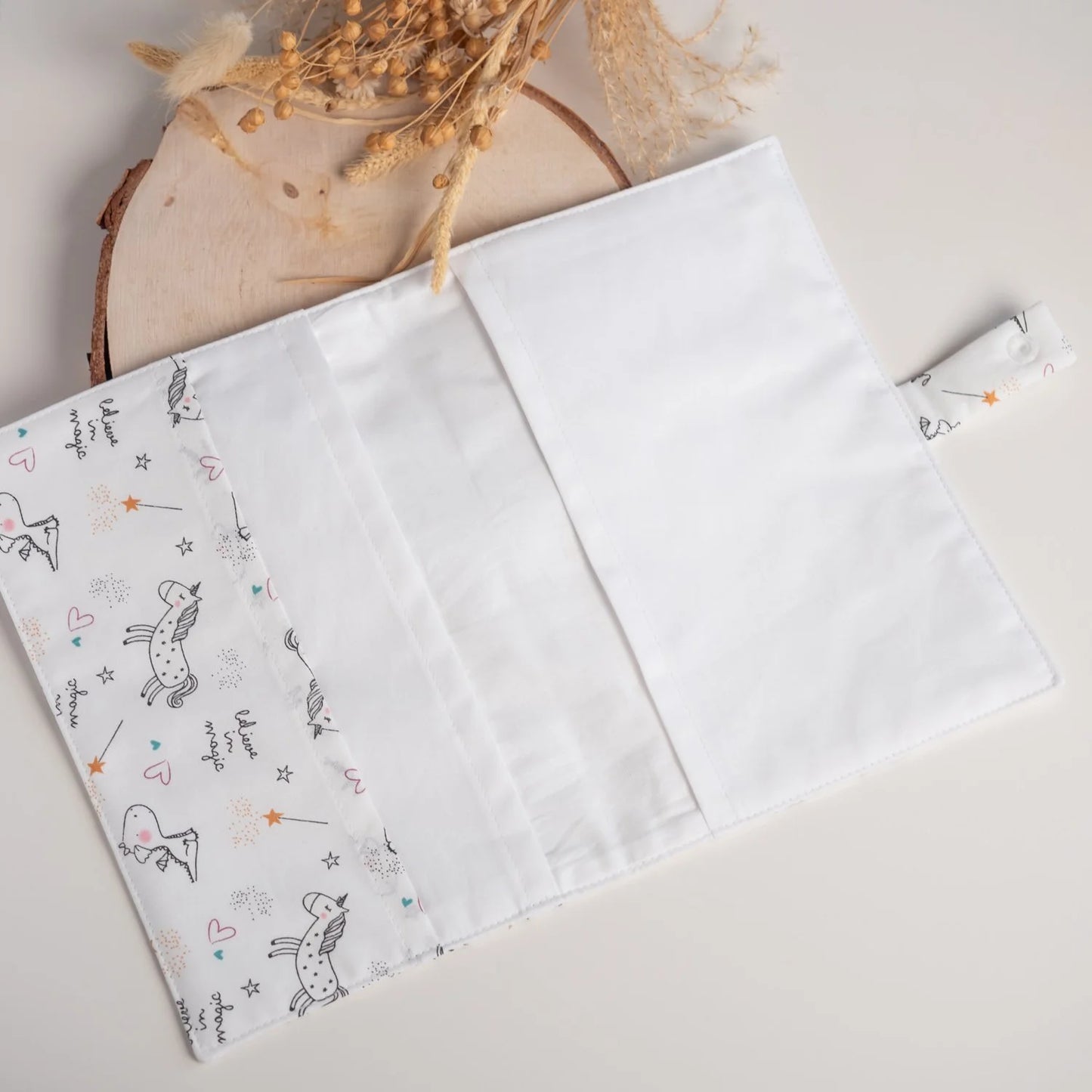 Protège carnet de santé Licornes phosphorescentes - L'Atelier de July