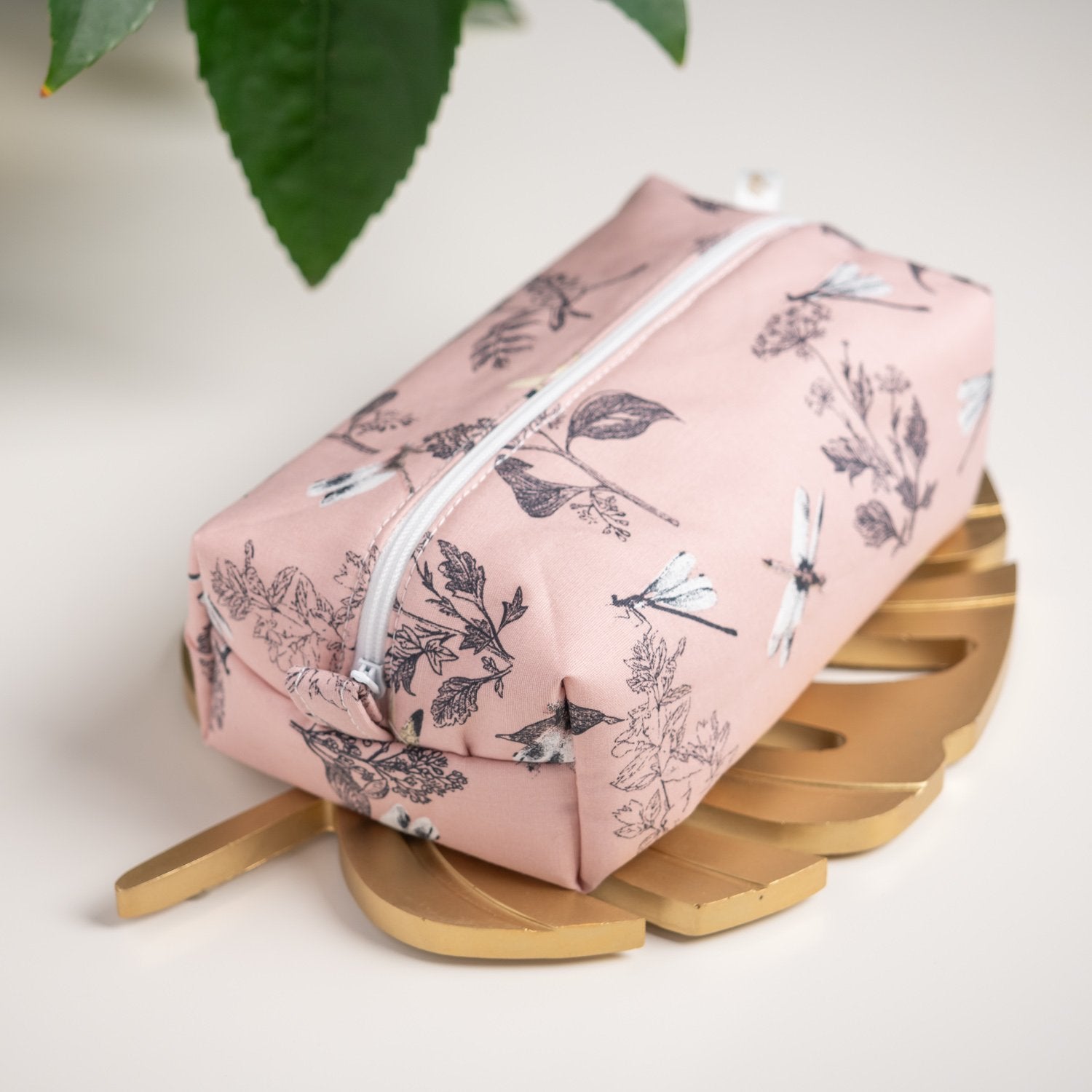 Trousse en tissu Bio L'Herboriste Rose - L'Atelier de July