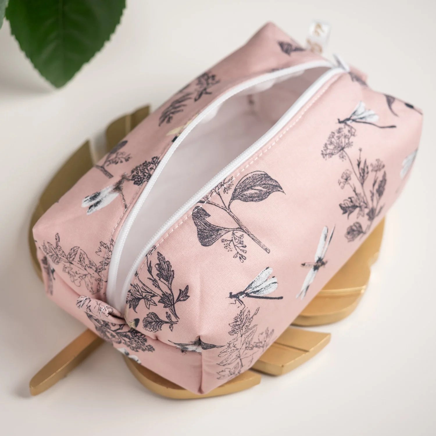 Trousse en tissu Bio L'Herboriste Rose - L'Atelier de July