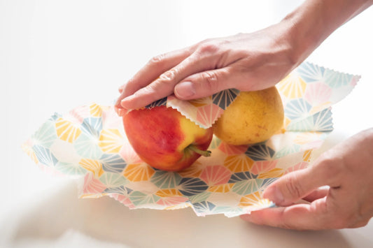Bee Wrap Arlequin - emballage alimentaire 100% naturel, lavable et réutilisable - Lot de 3