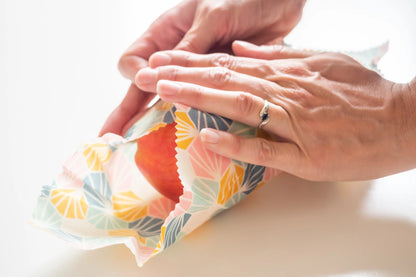 Bee Wrap Arlequin - emballage alimentaire 100% naturel, lavable et réutilisable - Lot de 3