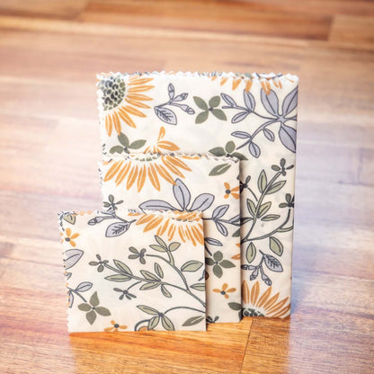 Bee Wrap Liore - emballage alimentaire 100% naturel, lavable et réutilisable - Lot de 3 - L'Atelier de July