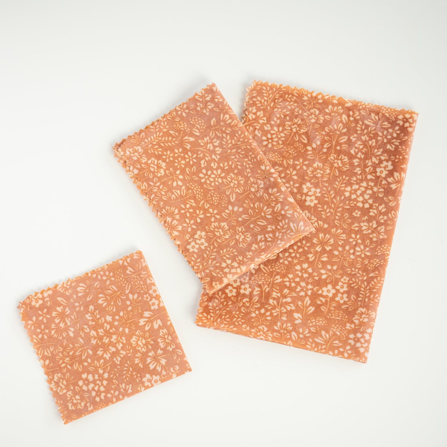 Bee wrap en tissu et cire d’abeille Amarante - Lot de 3 - L'Atelier de July