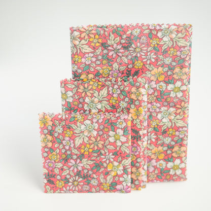 Bee wrap en tissu et cire d’abeille Velita - Lot de 3 - L'Atelier de July
