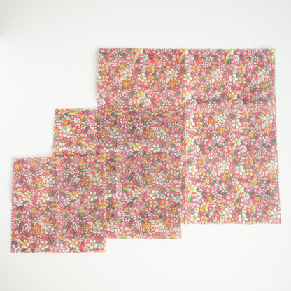 Bee wrap en tissu et cire d’abeille Velita - Lot de 3 - L'Atelier de July