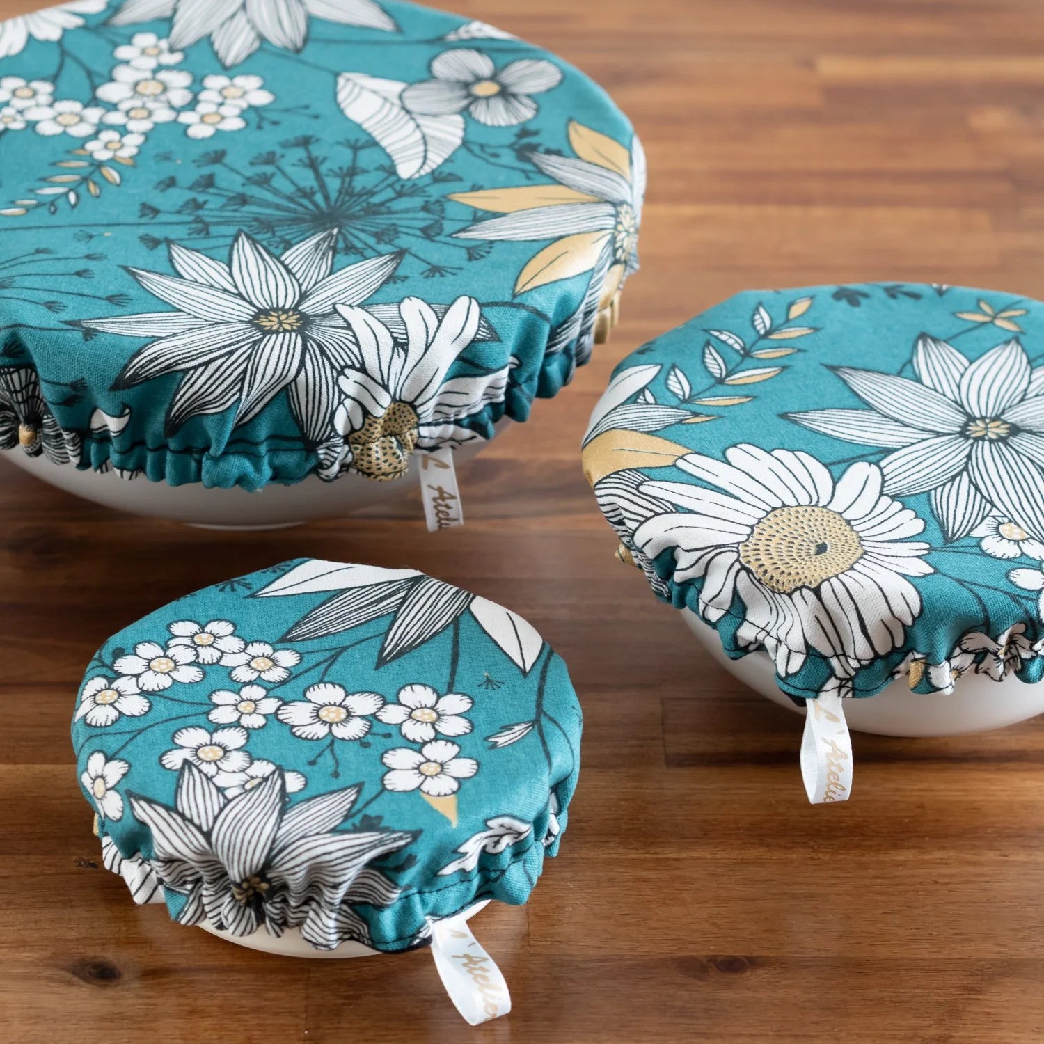 Charlotte / couvre-plat en tissu bio "Tournesol"