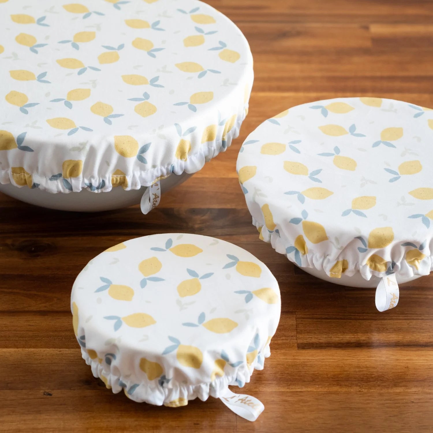 Charlotte couvre-plat alimentaire en tissu Lemon - L'Atelier de July