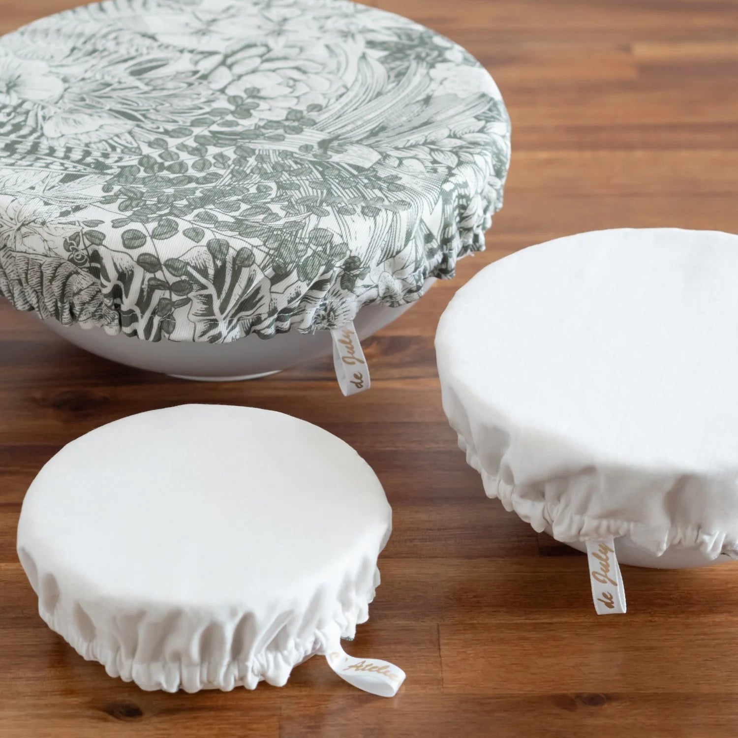 Charlotte couvre-plat alimentaire en tissu Reverso II - Lot de 3 - L'Atelier de July