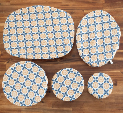 Charlotte / couvre-plat en tissu bio "Royal"