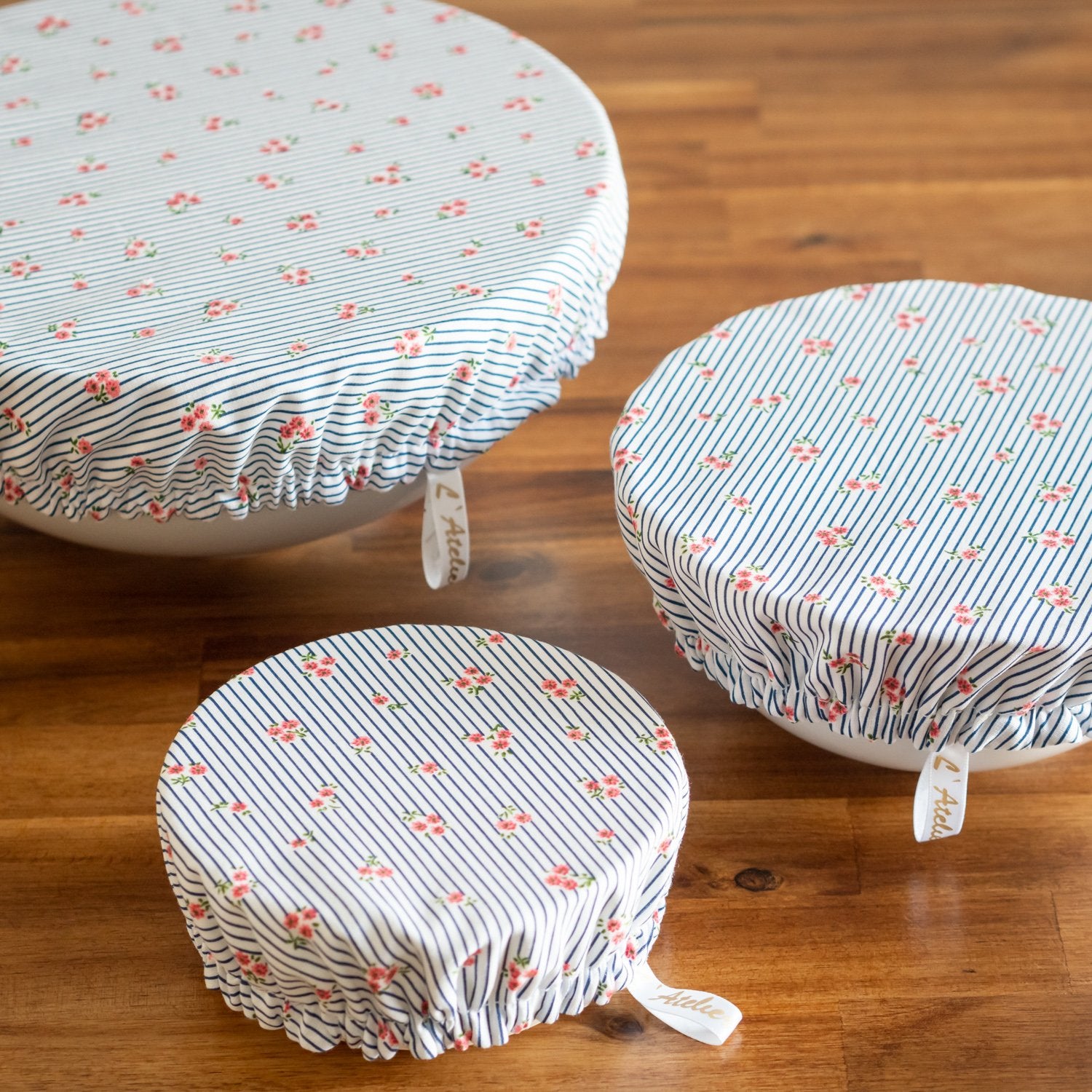 Charlotte / couvre-plat en tissu bio "Marina"