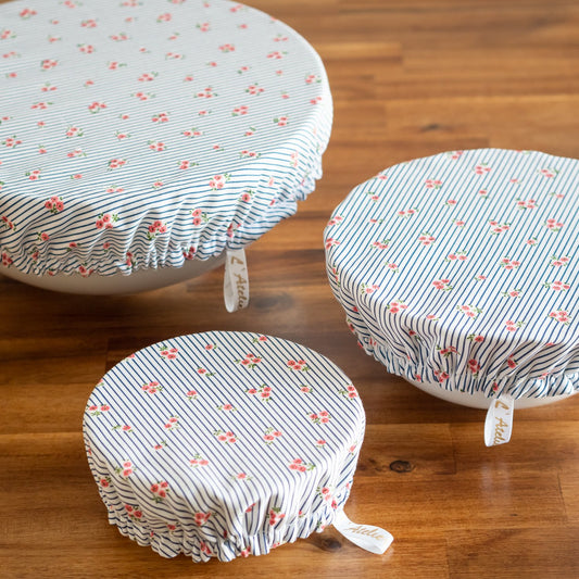 Charlotte / couvre-plat en tissu bio "Marina"