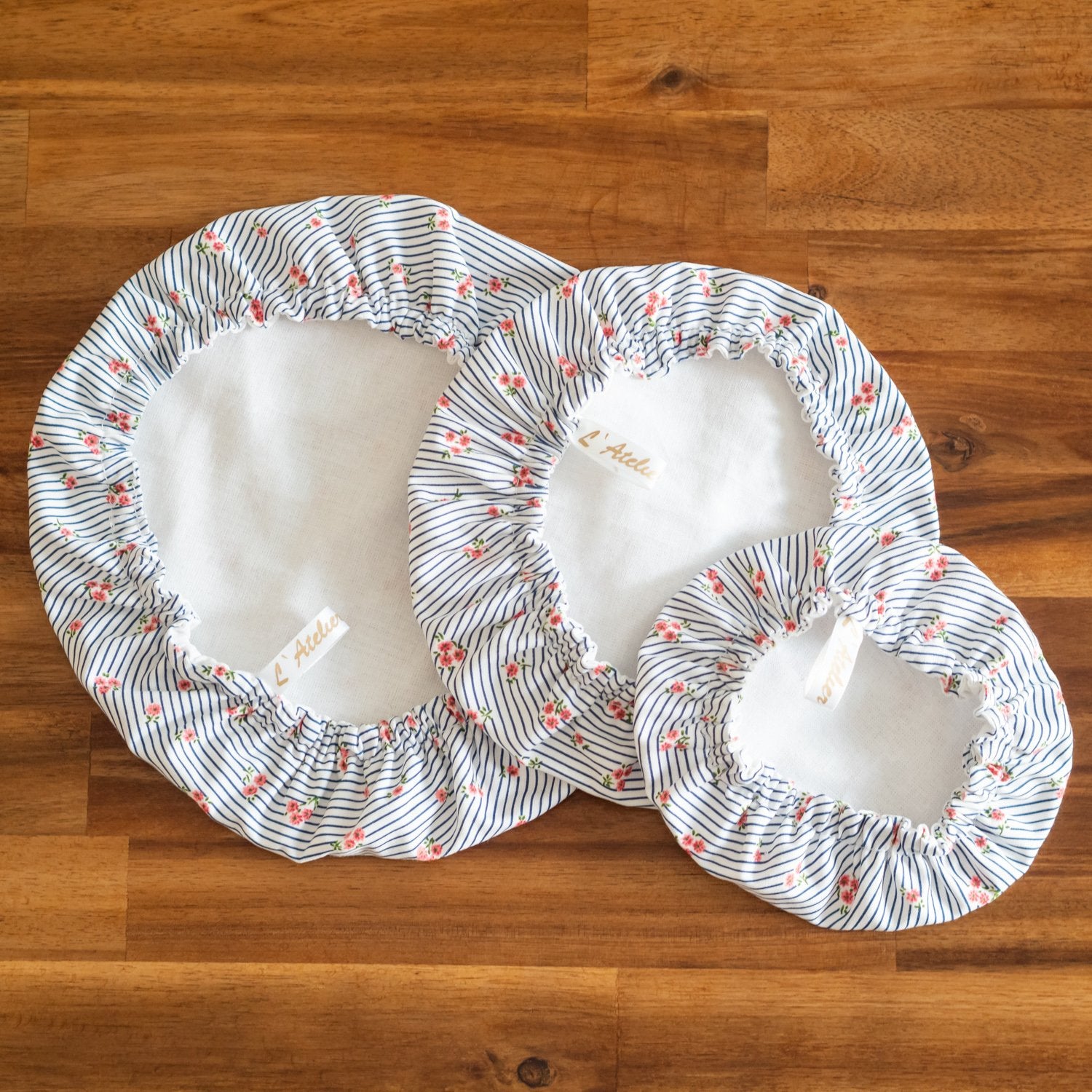 Charlotte / couvre-plat en tissu bio "Marina"