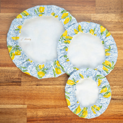 Charlotte couvre-plat alimentaire en tissu Citronnade - L'Atelier de July