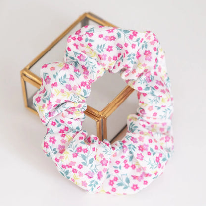 Chouchou en tissu Bio Liberty Printemps fait main pour femme ou enfant - L'Atelier de July