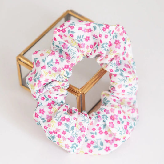 Chouchou en tissu Bio Liberty Printemps fait main pour femme ou enfant - L'Atelier de July