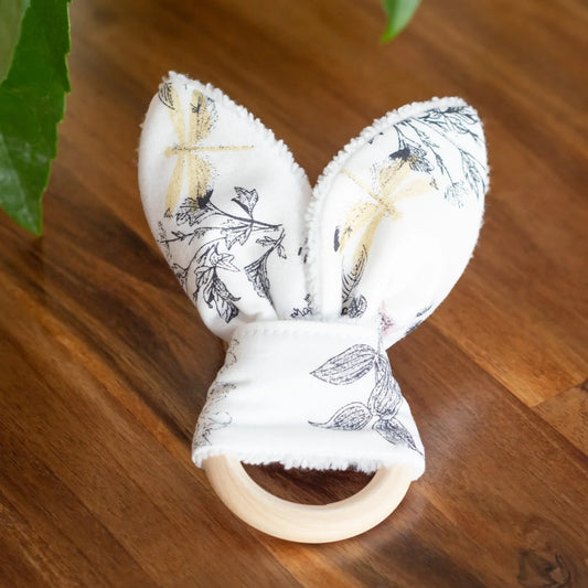 Anneau de dentition L'Herboriste à oreilles de lapin tissu bio