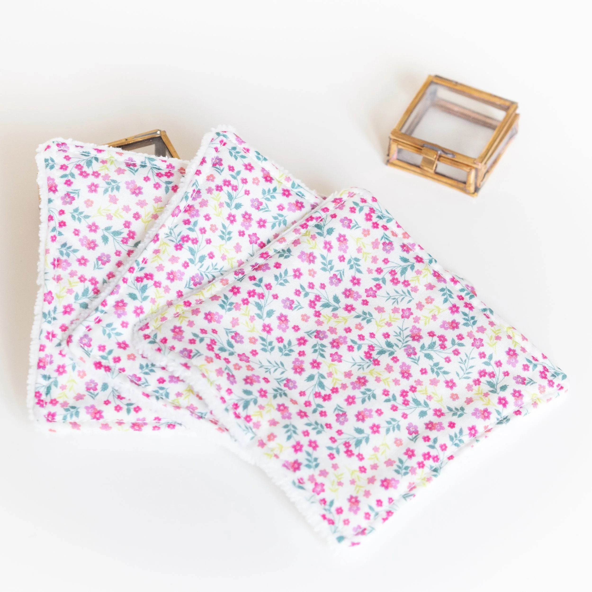 Coton lavable réutilisable en tissu et panier Cali - L'Atelier de July