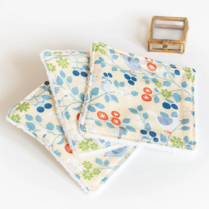 Coton lavable Bio Oiseau Jaune