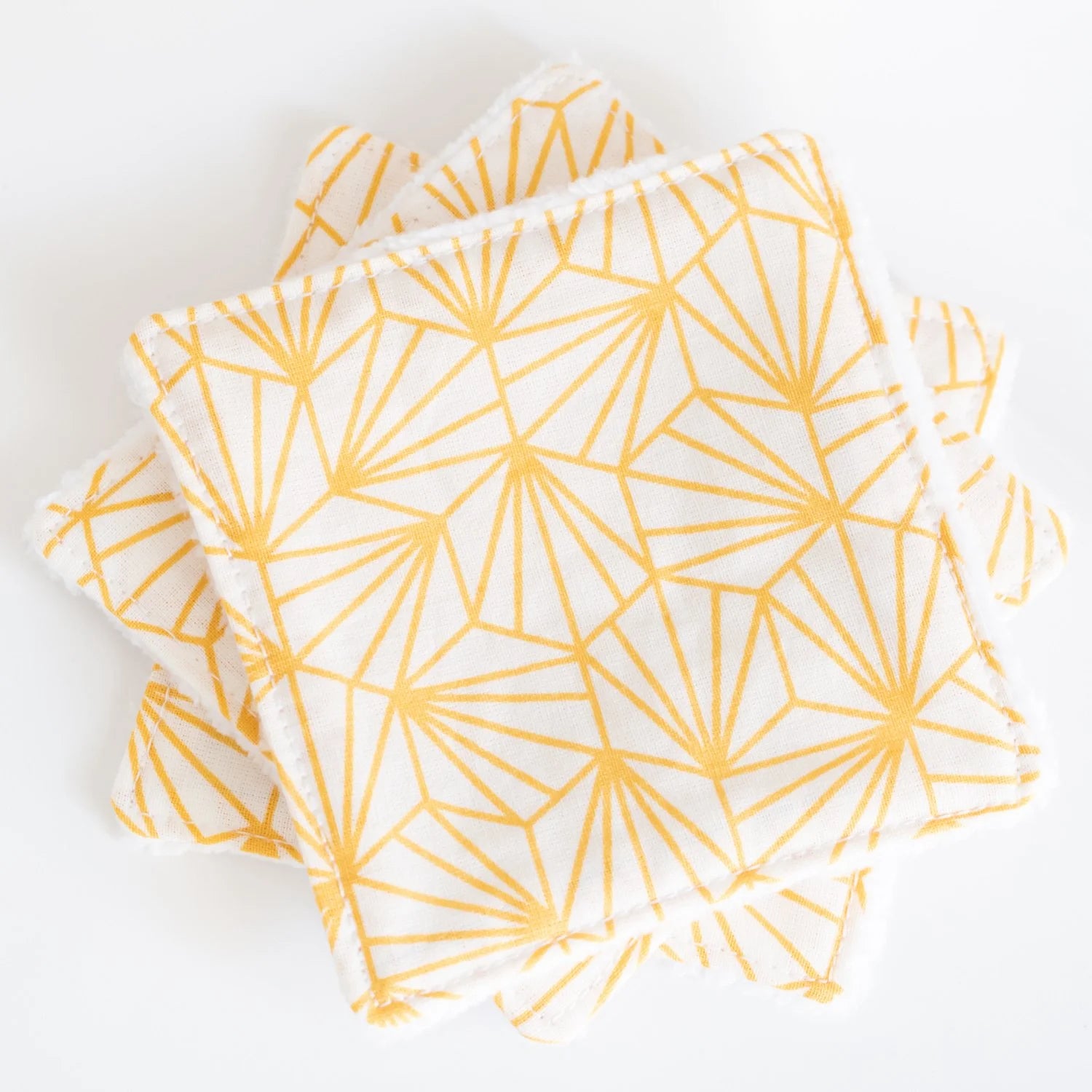 Coton lavable Bio et panier Graphique Jaune