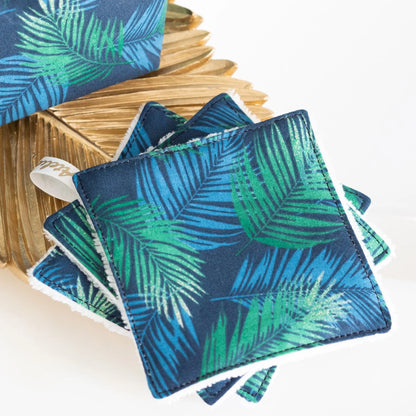 Coton lavable bio et panier Palmes Vertes