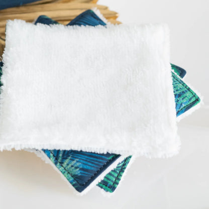 Coton lavable bio et panier Palmes Vertes