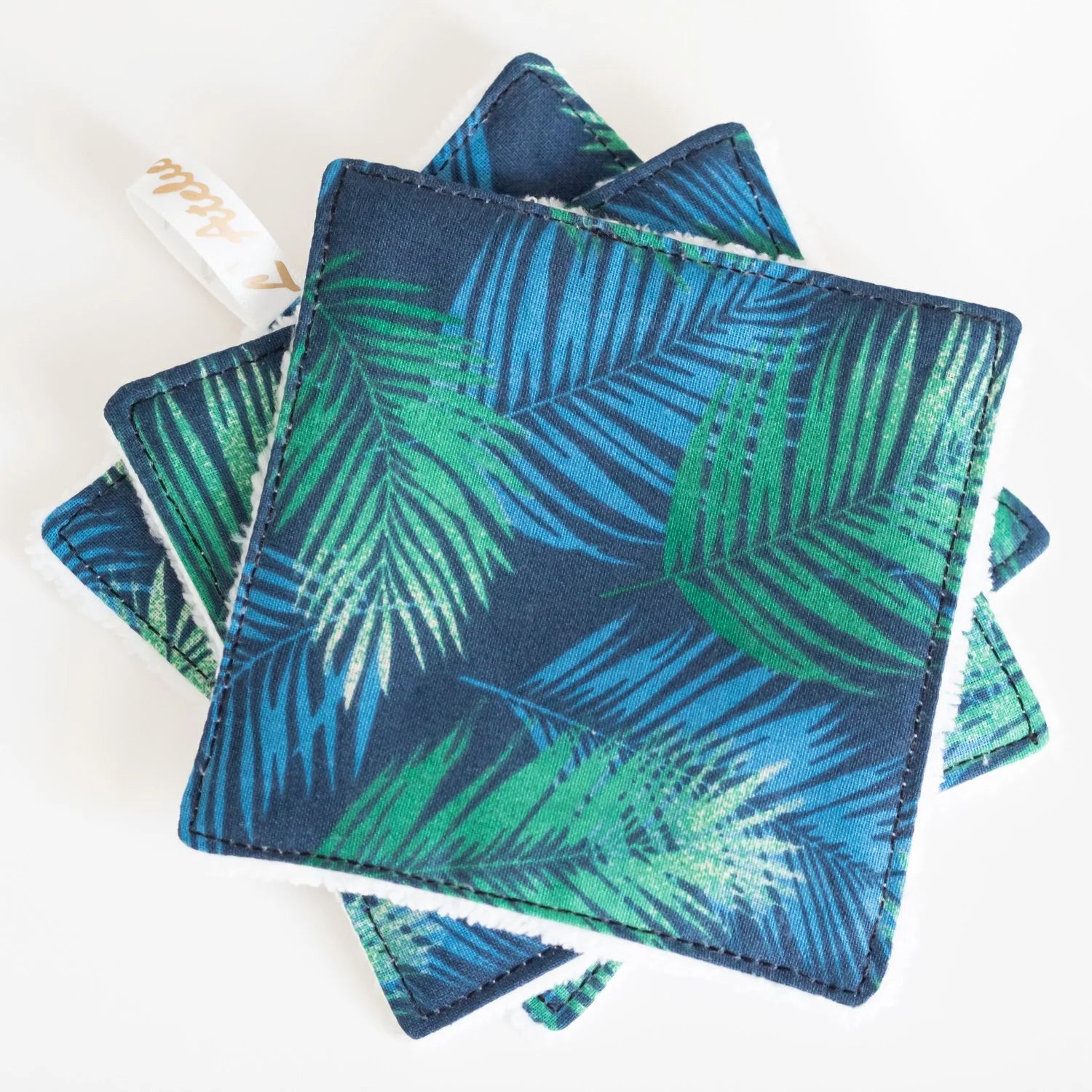 Coton lavable bio et panier Palmes Vertes