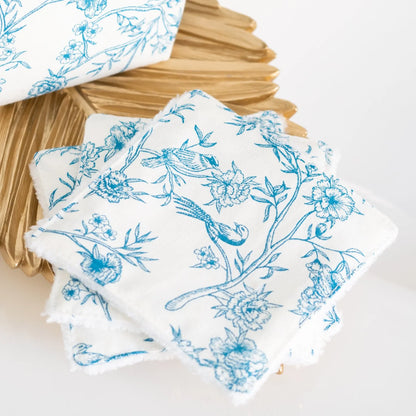 Coton lavable Bio et panier Blue Bird