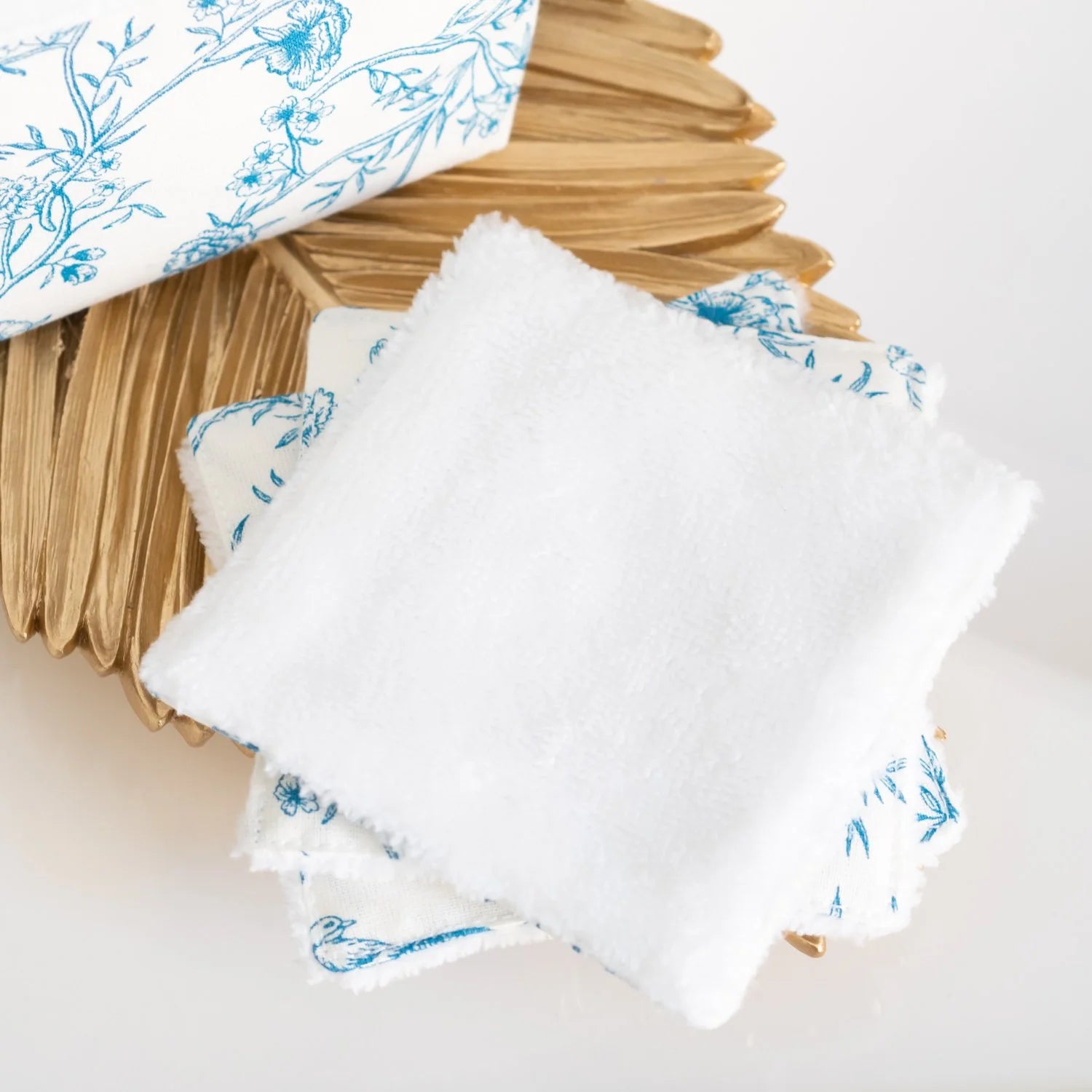 Coton lavable Bio et panier Blue Bird